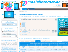 Tablet Screenshot of 123mobielinternet.be